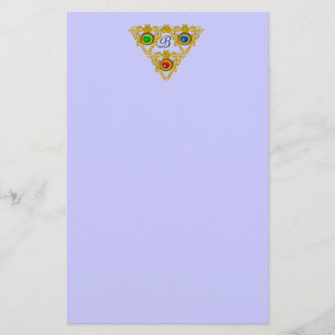 MAGIC ELFIC TALISMAN /GOLD TRIANGLE Blue Briefpapier