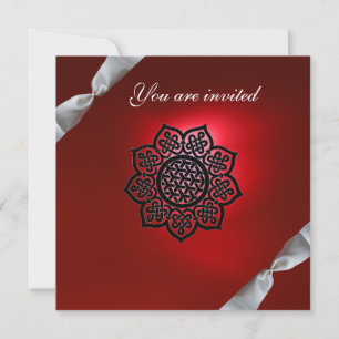 MAGIC EVENT Bändchen Rot Champagner Einladung