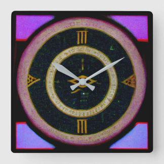 Magic Eye Clock - Enea Le Fons X UXRZONE Quadratische Wanduhr