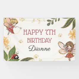 Magic Fairy Birthday Party Banner