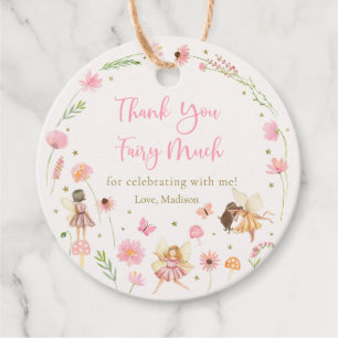 Magic Fairy Garden Floral Geburtstag Geschenkanhänger
