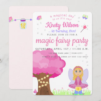 Magic Fairy Party | Geburtstagsfeier für Mädchen Einladung