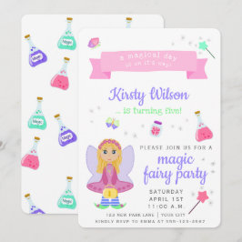 Magic Fairy Party | Geburtstagsfeier für Mädchen Einladung