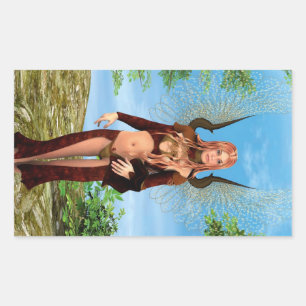 Magic Fairy Rechteckiger Aufkleber