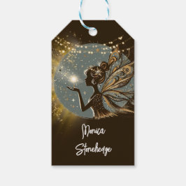 Magic Fairy Silhouette am Kindergeburtstag Geschenkanhänger