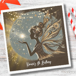 Magic Fairy Silhouette am Kindergeburtstag Serviette