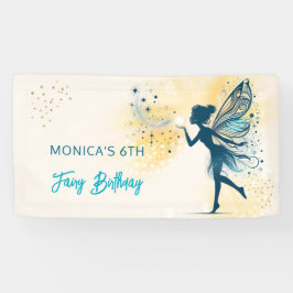 Magic Fairy Staub und Sterne Kindergeburtstag Banner