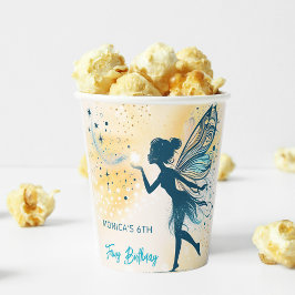 Magic Fairy Staub und Sterne Kindergeburtstag Pappbecher