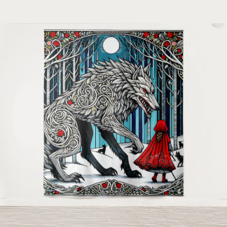 Magic Fairy Tales, skandinavisches Design Wandteppich