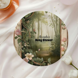 Magic Floral Forest Baby Dusche Pappteller