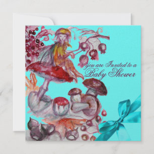 MAGIC FOLLET, MUSHROOME BLAUE RIBBON BABY BOY SHOW EINLADUNG