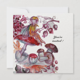 MAGIC FOLLET OF MUSHROOMS Eis white lila red Einladung