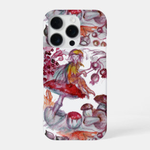 MAGIC FOLLET OF MUSHROOMS Red White Floral Fantasy iPhone 16 Pro Hülle