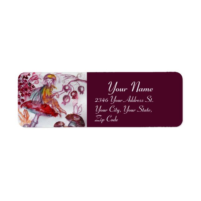 MAGIC FOLLET OF MUSHROOMS Red White Lila Fantasy (Vorne)