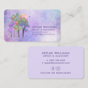 Magic Forest Custom Business Cards Visitenkarte