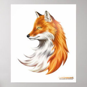 Magic Fox - Weißes Poster