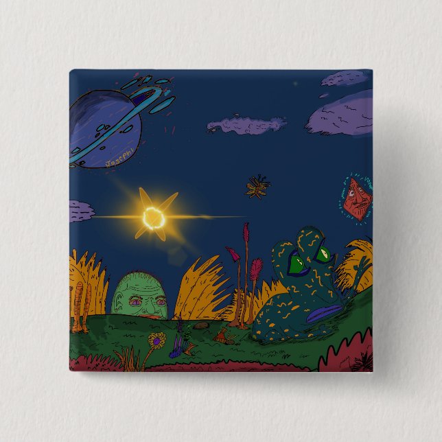 Magic Frosch-Taste Button (Vorderseite)