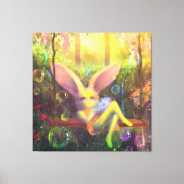 Magic Garden farbenfroh gestrichene Canvas Print Leinwanddruck
