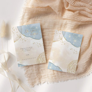 Magic Glitzer Abstrakt Moderne Babydusche Begleitkarte