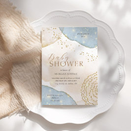 Magic Glitzer Abstrakt Pastel Kinderdusche Einladung