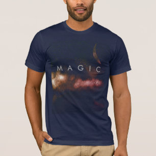 Magic Gold Fantasy Astronomie Crescent Wolken T-Shirt