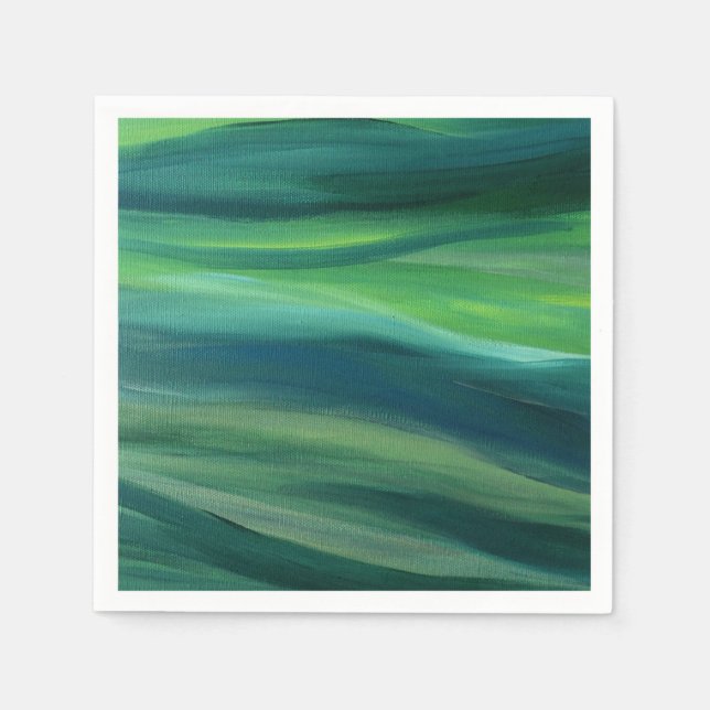 Magic Green Cocktail Napkin Serviette (Vorderseite)