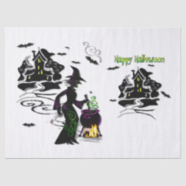 Magic Halloween Hexe Seidenpapier