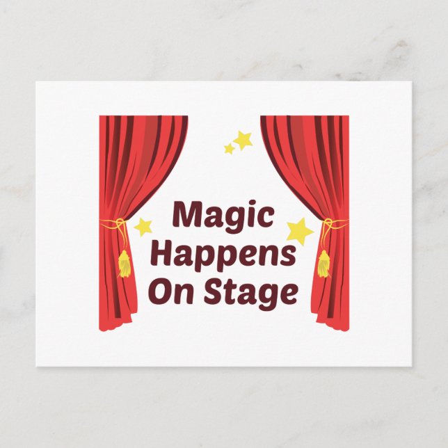 Magic Happens Postkarte (Vorderseite)