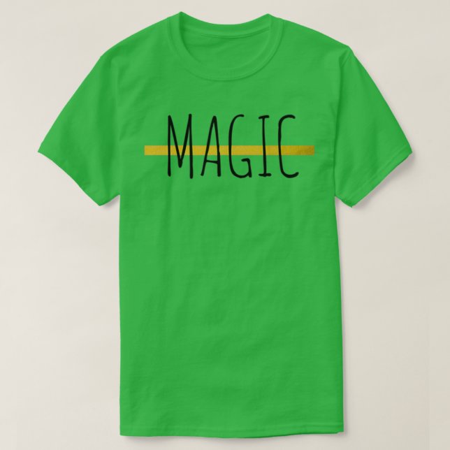 Magic Hexe Wicca Astrologie Text T-Shirt (Design vorne)