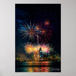 Magic in the Night — Erie’s Sky Ablaze  Poster