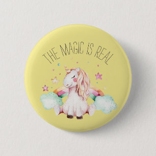 Magic is Real Unicorn Button
