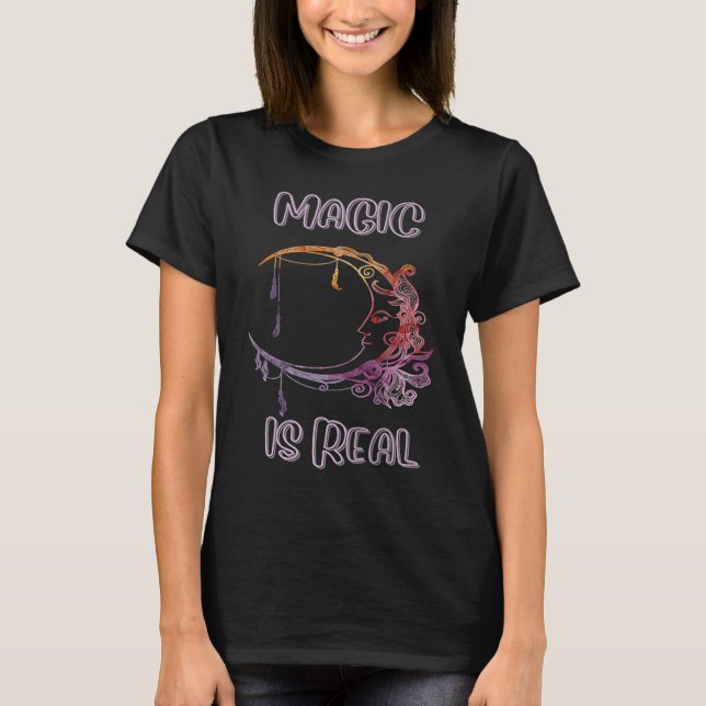 MAGIC IST REAL Raglan Baseball T-Shirt (Vorderseite)