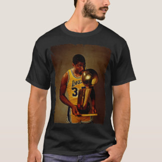 Magic Johnson Vintage-Design Basketball T-Shirt