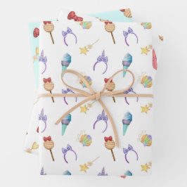 Magic Kingdom Pattern Geschenkpapier Set