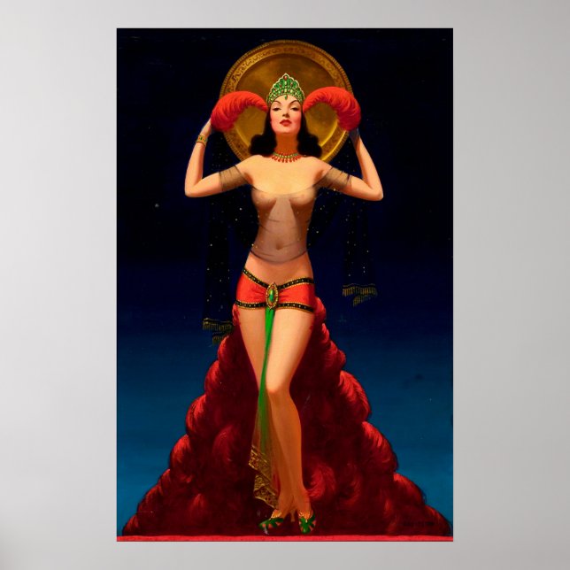 Magic Lady Pulp Button Up Poster (Vorne)