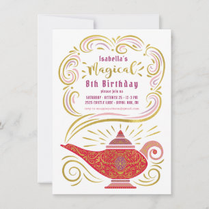 Magic Lamp Magical Birthday Einladung