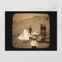 Magic Lantern Slide Seaside, Dieppe Frankreich