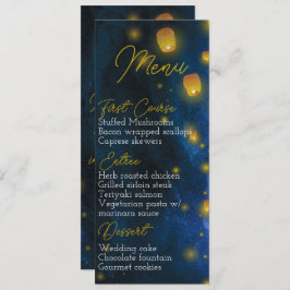 Magic Lantern Wedding Menu Einladung