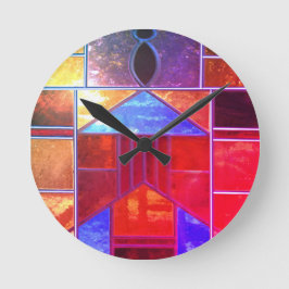 Magic light pouring from the windows runde wanduhr