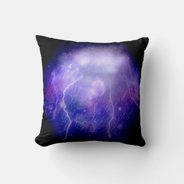 Magic Lightning Galaxy Kissen (Vorderseite)