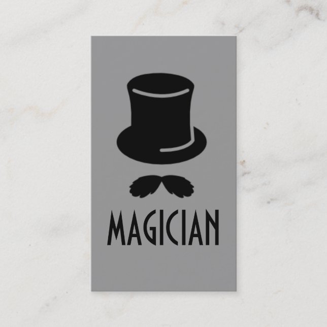 Magic Magician Card Poker Chip Unterhaltung Visitenkarte (Vorderseite)