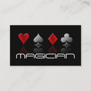 Magic Magician Card Poker Trial Unterhaltung Visitenkarte