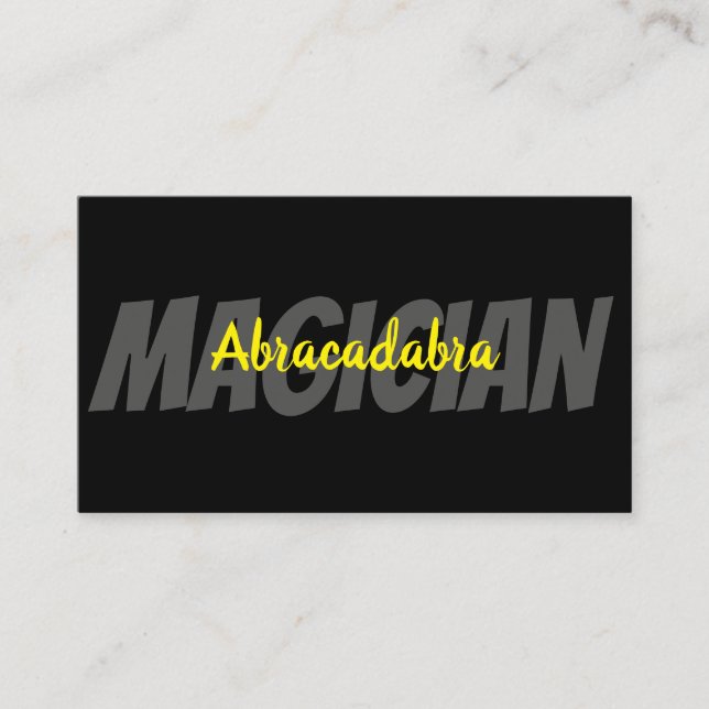 Magic Magician Card Poker Trick Unterhaltung Visitenkarte (Vorderseite)
