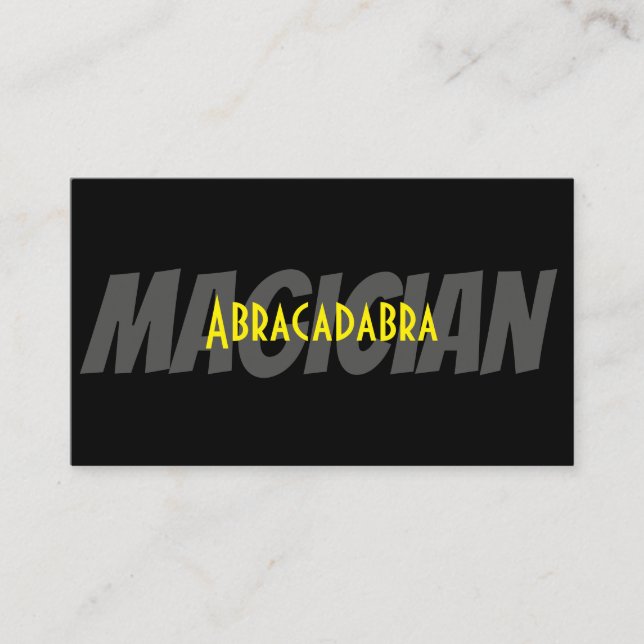 Magic Magician Card Poker Trick Unterhaltung Visitenkarte (Vorderseite)