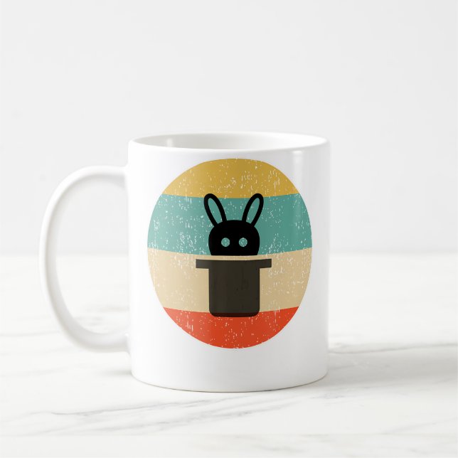 Magic Magician 	s  Gifts Unisex-Kids Retro Magic M Kaffeetasse (Links)
