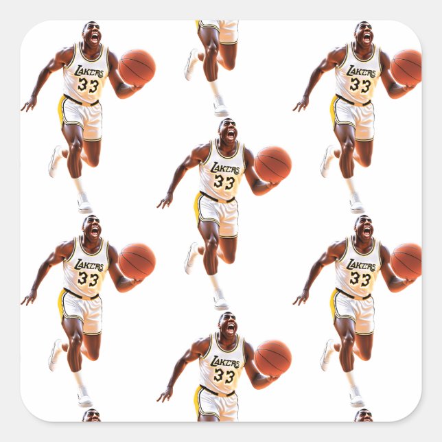 Magic Man 33 Quadratischer Aufkleber (Vorderseite)