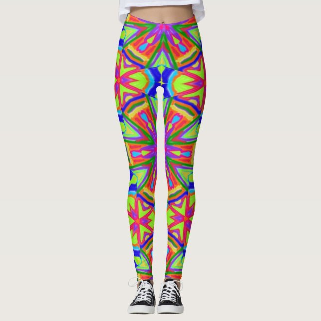 Magic Marker Kaleidoskop Leggings (Vorderseite)