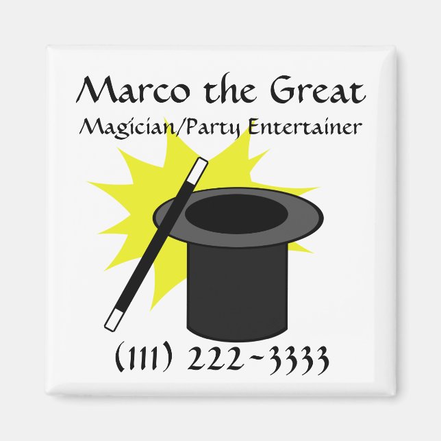 Magic Me/Magician's Hat Magnet (Vorne)