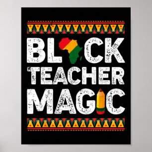 Magic Melanin Pride Black History Monat 3 Poster