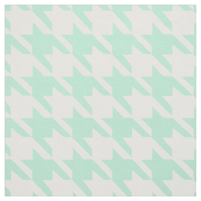 Magic Mint and White Hahnentrittmuster Pattetrn Stoff (Muster)